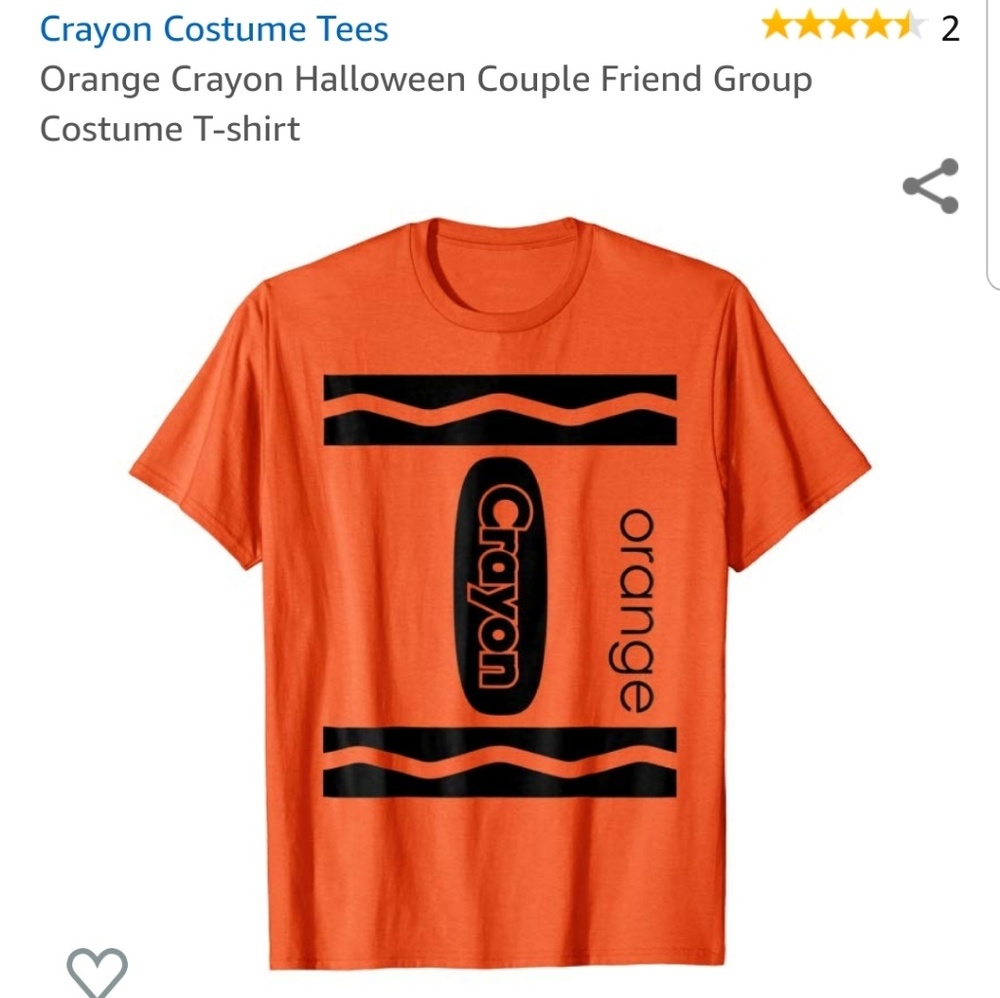 Crayola Crayon Orange Size 2XL 
T Shirt Adult Mens